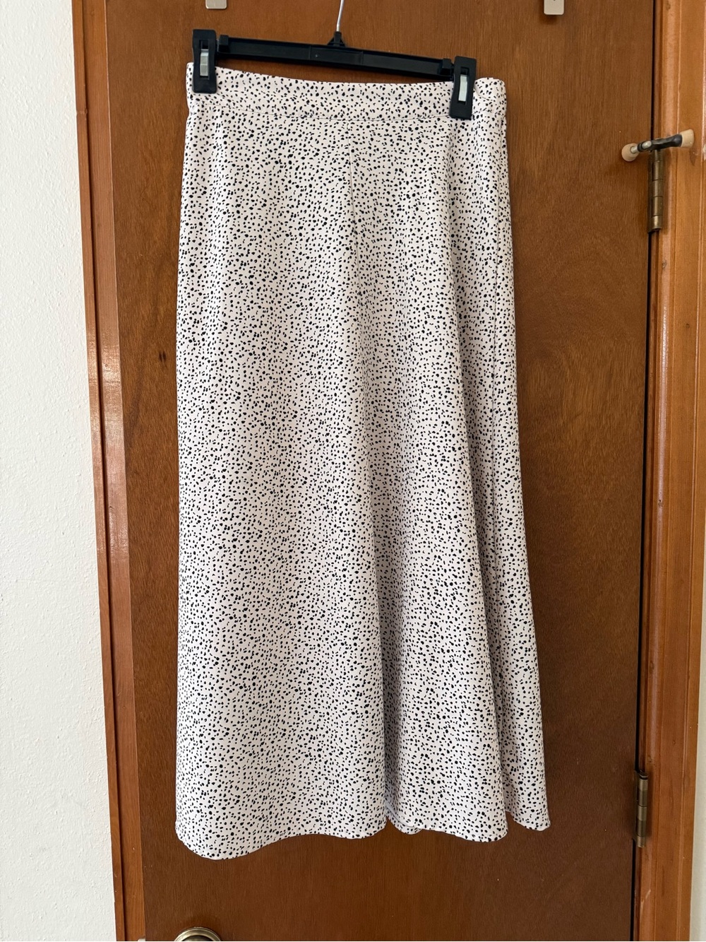 Altar’d State Womens Cream Dot Print A-Line Skirt